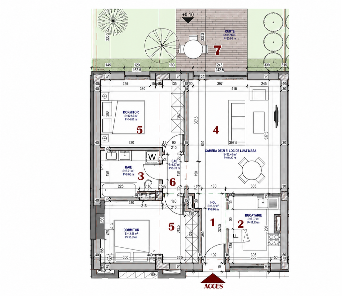 Schița apartamentului — AP.1