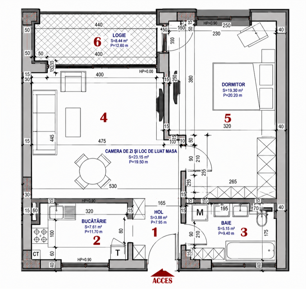 Schița apartamentului — AP.11