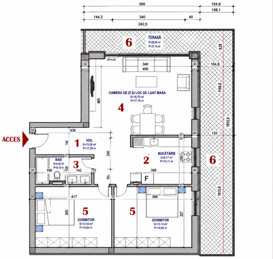 Schița apartamentului — AP.27